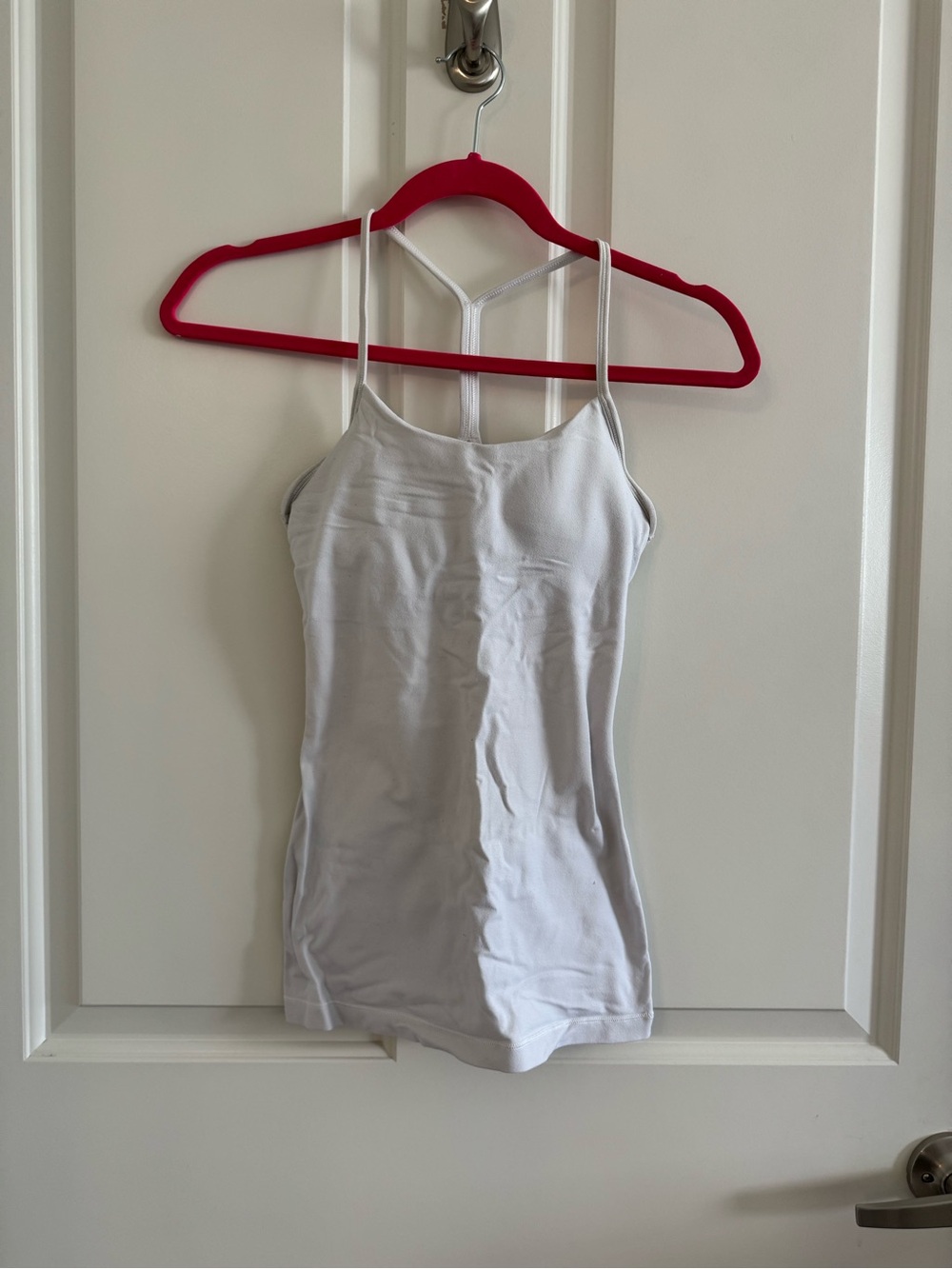 lululemon athletica White Strappy Yoga Tank